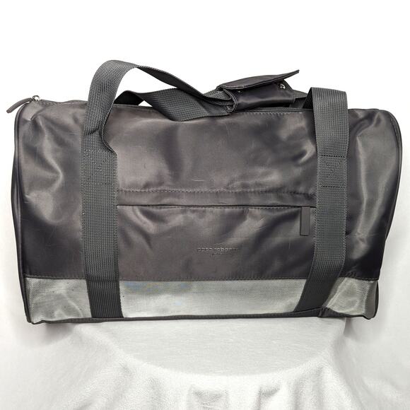 Paco Rabanne Grey Duffle Bag | Unisex Gym Travel Weekender | Designer - Picture 1 of 5